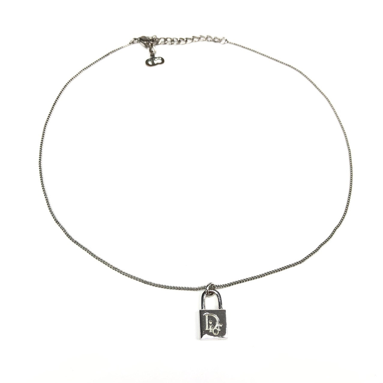 CHRISTIAN DIOR PADLOCK NECKLACE