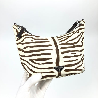 PRADA CALF HAIR SHOULDER BAG