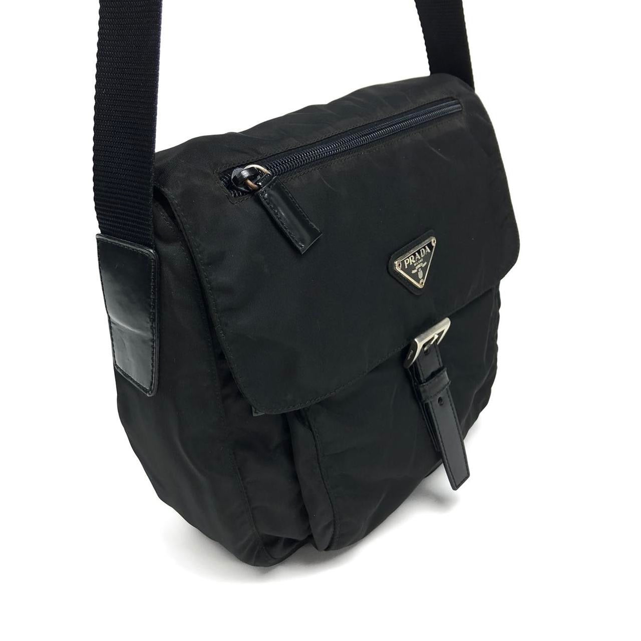 PRADA NYLON BUCKLE CROSSBODY BAG