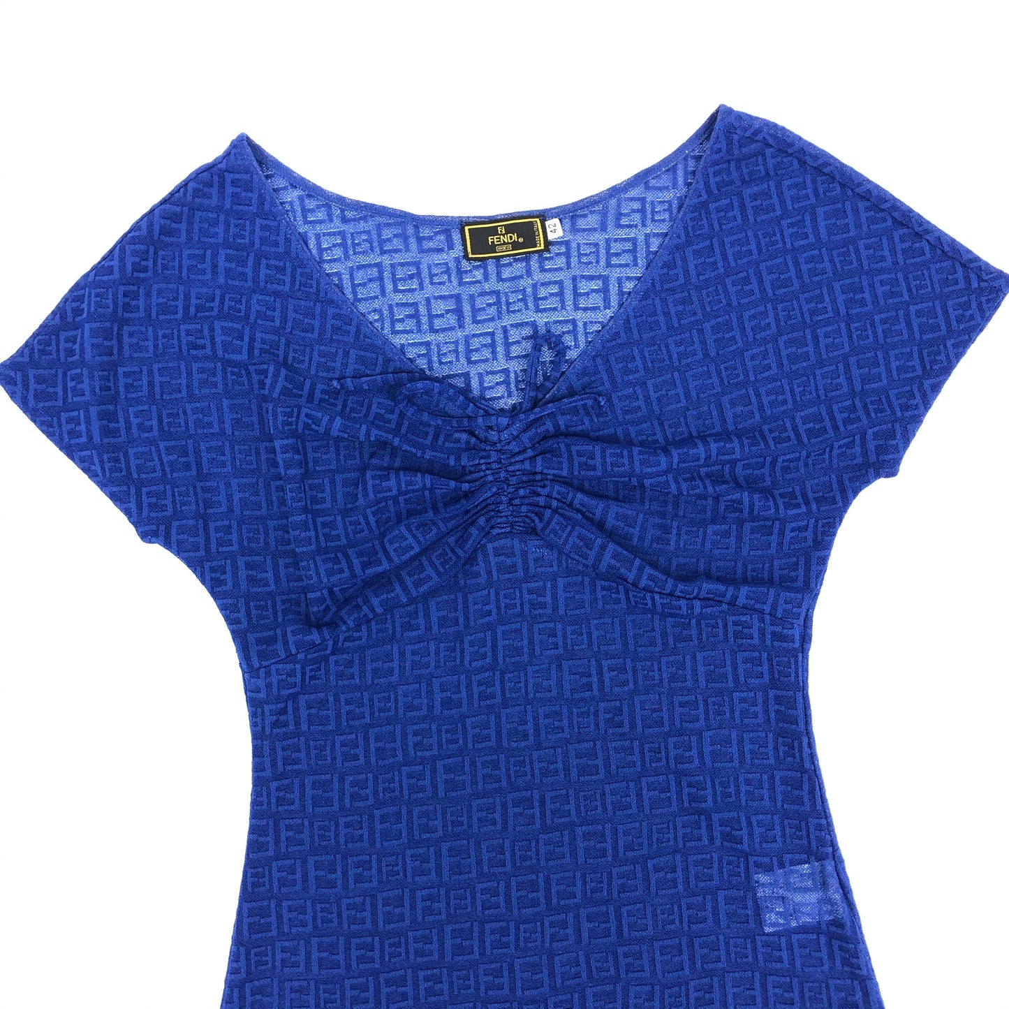 FENDI ZUCCA SHEER TOP