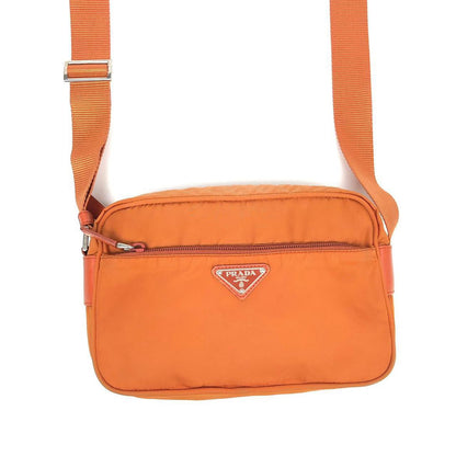 PRADA NYLON BURNT ORANGE CROSSBODY BAG