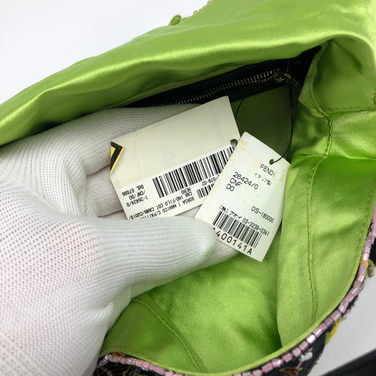 FENDI BEADED BAGUETTE SHOULDER BAG