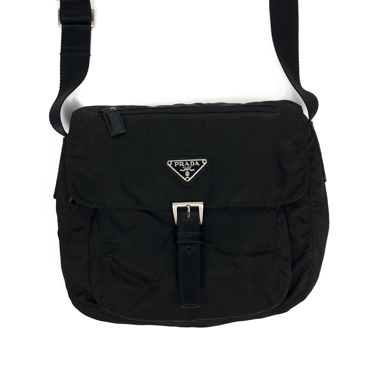 PRADA NYLON BUCKLE CROSSBODY BAG