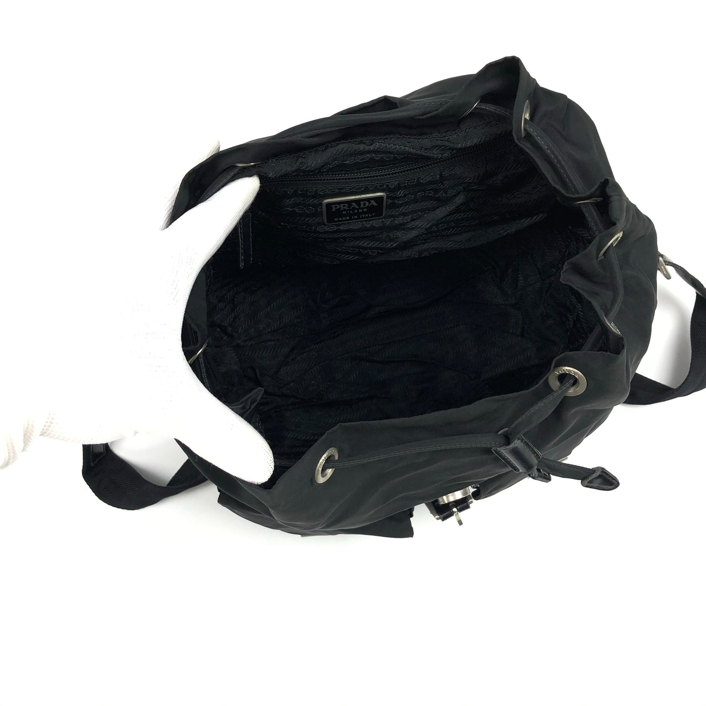 PRADA NYLON DOUBLE BUCKLE BACKPACK