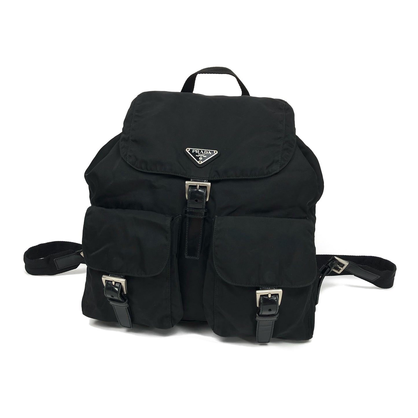 PRADA NYLON DOUBLE BUCKLE BACKPACK
