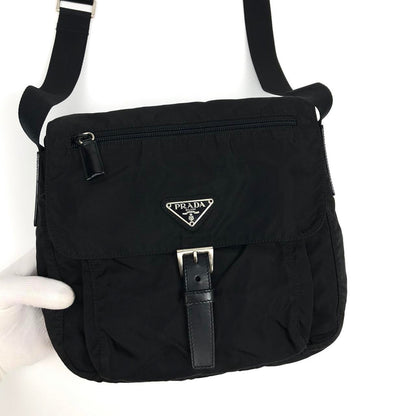 PRADA NYLON BUCKLE CROSSBODY BAG