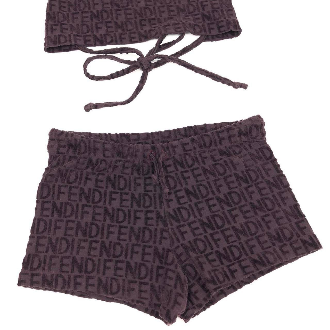 FENDI HALTER TOP AND SHORTS