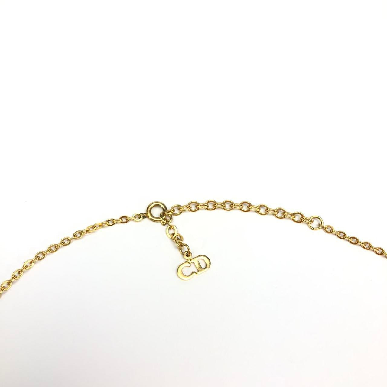 CHRISTIAN DIOR MONOGRAM NECKLACE