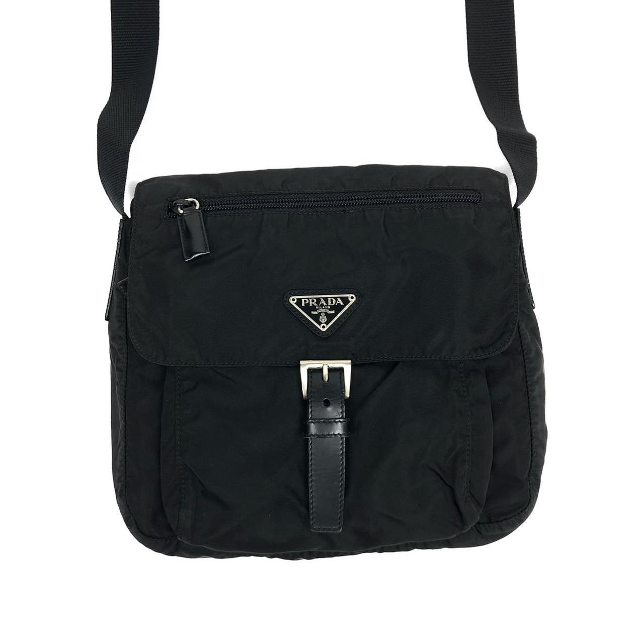 PRADA NYLON BUCKLE CROSSBODY BAG