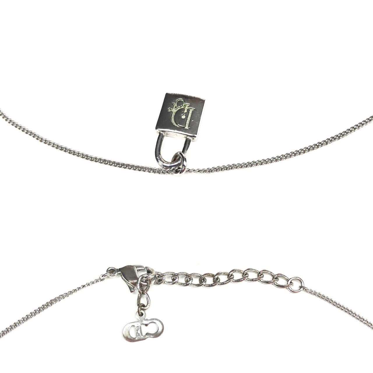CHRISTIAN DIOR PADLOCK NECKLACE