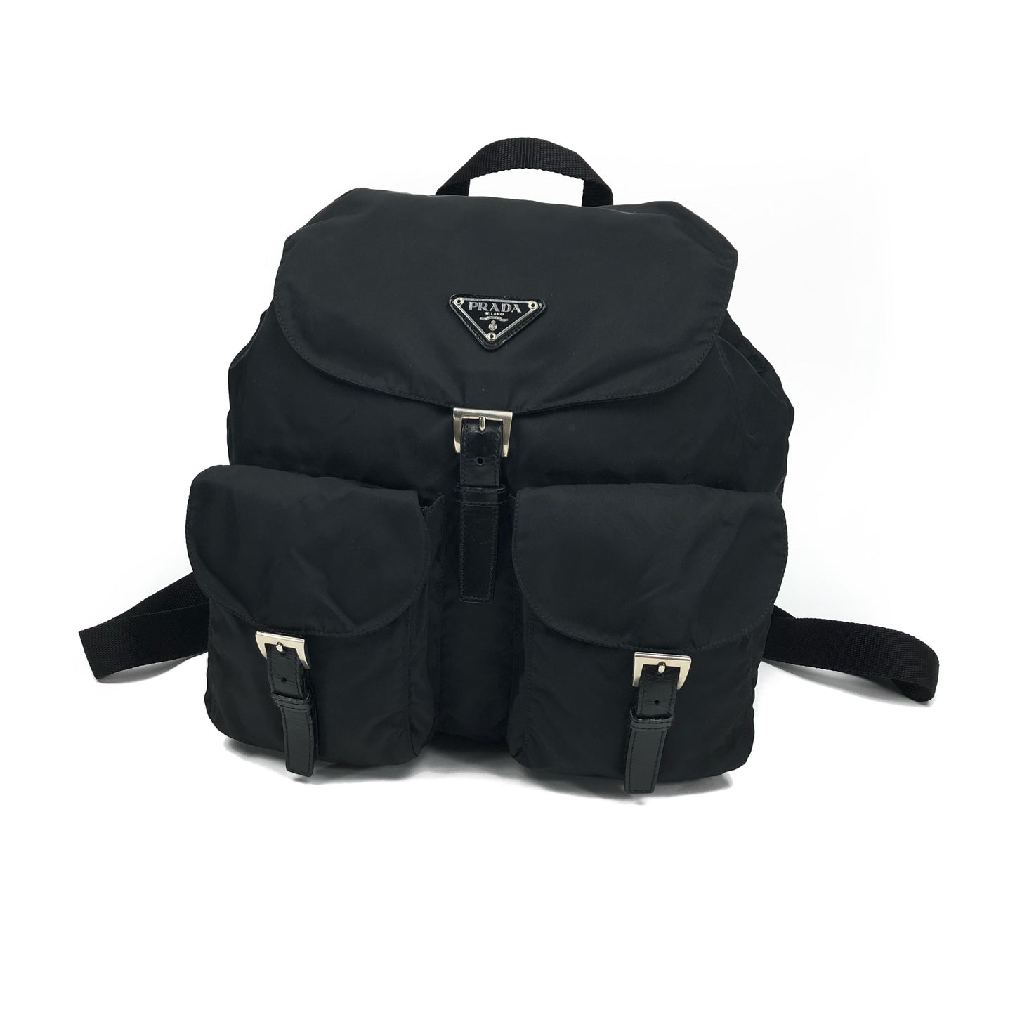 PRADA NYLON DOUBLE BUCKLE BACKPACK