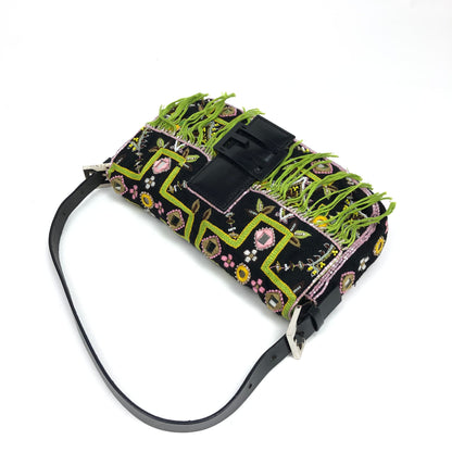 FENDI BEADED BAGUETTE SHOULDER BAG