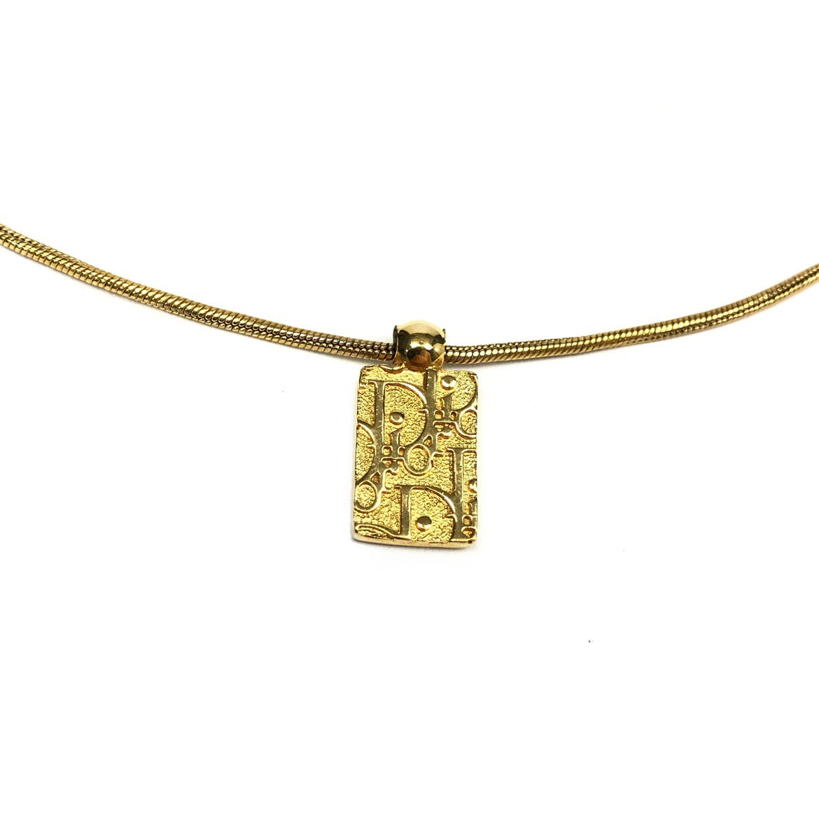 CHRISTIAN DIOR MONOGRAM NECKLACE