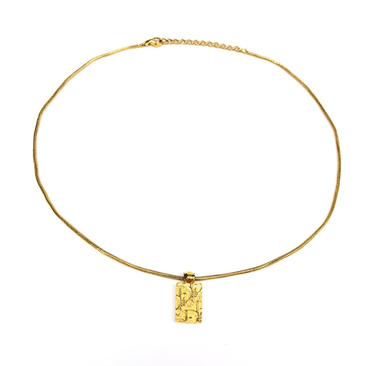 CHRISTIAN DIOR MONOGRAM NECKLACE